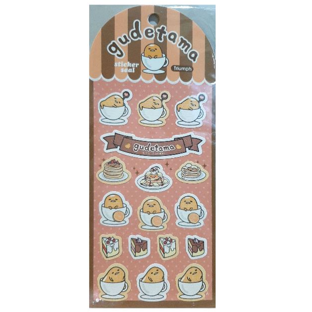 Gudetama Cake Dessert Sticker