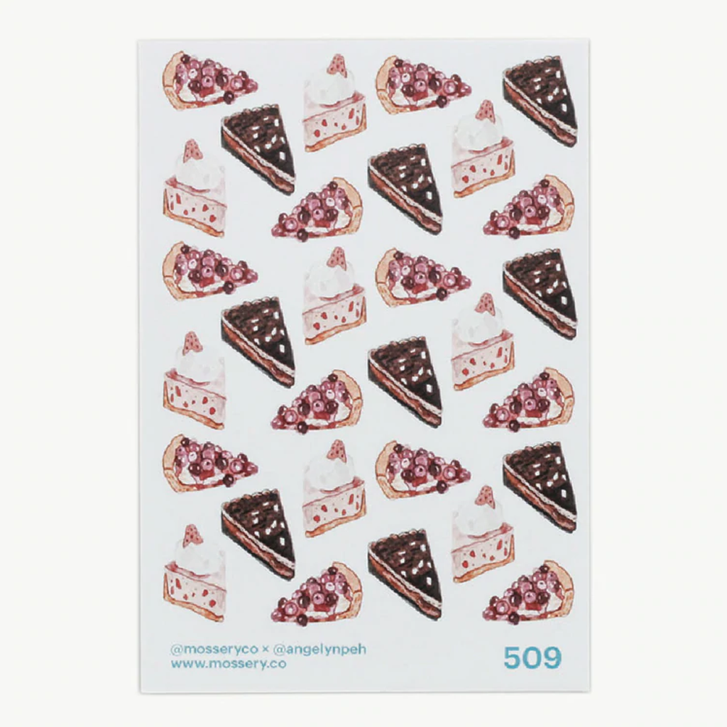 Mossery Artist Series Stickers Dessert Tarts