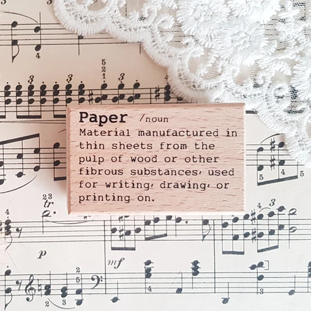 Liberty HK Rubber Stamp - Dictionary Paper