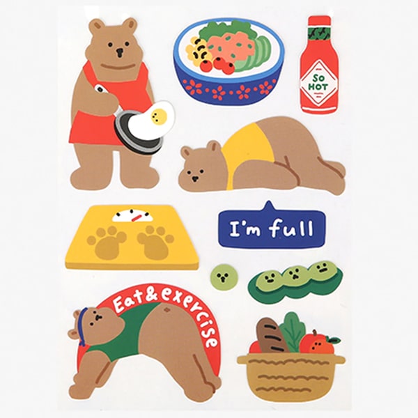 Dailylike Remover Sticker - Diet Bear