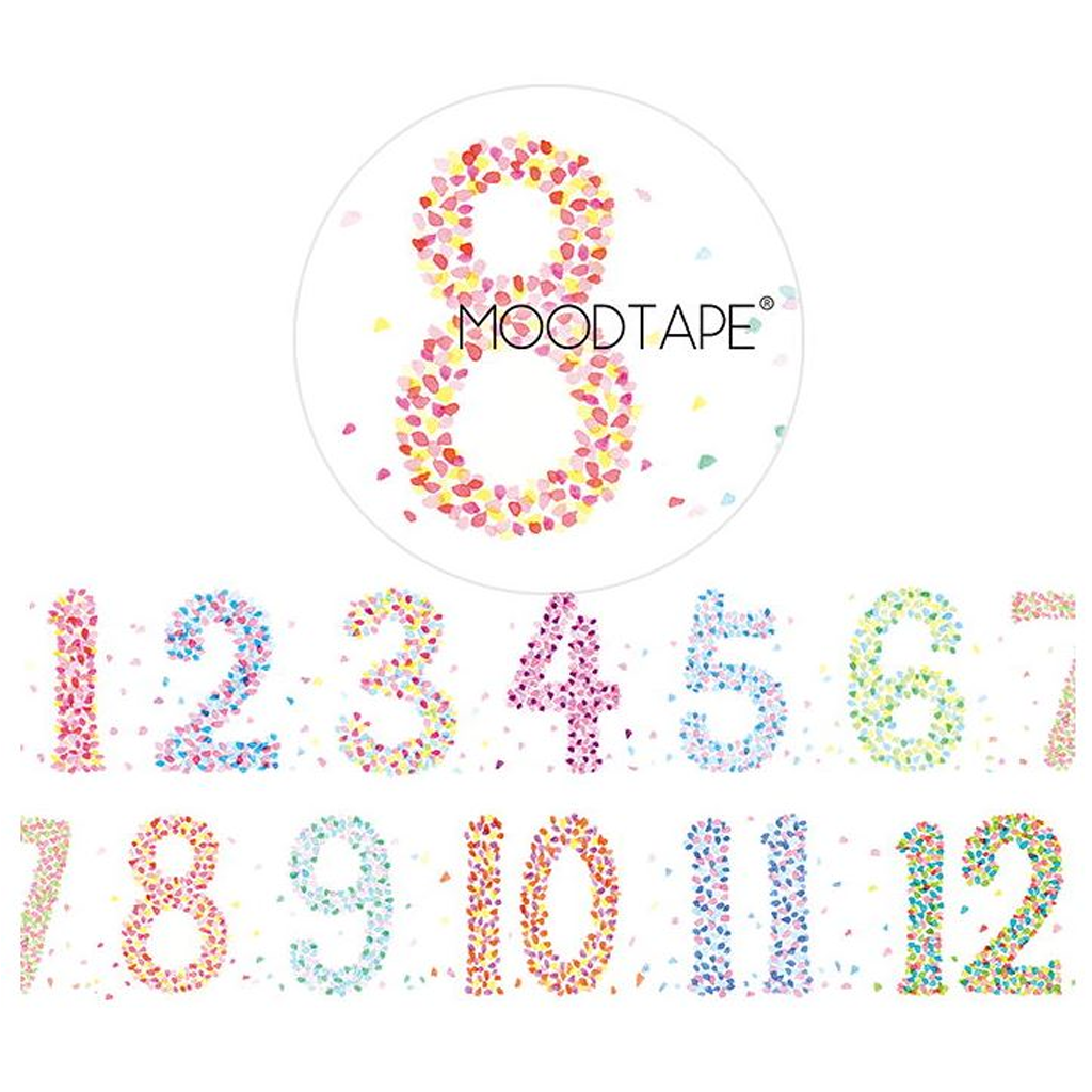 Moodtape Masking Tape - Digital Number