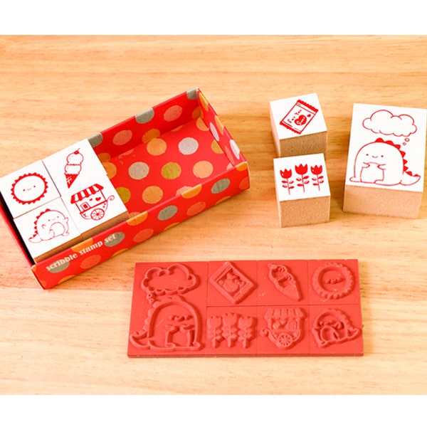 MICIA Scribble Stamp Set - Cute Dinosaur