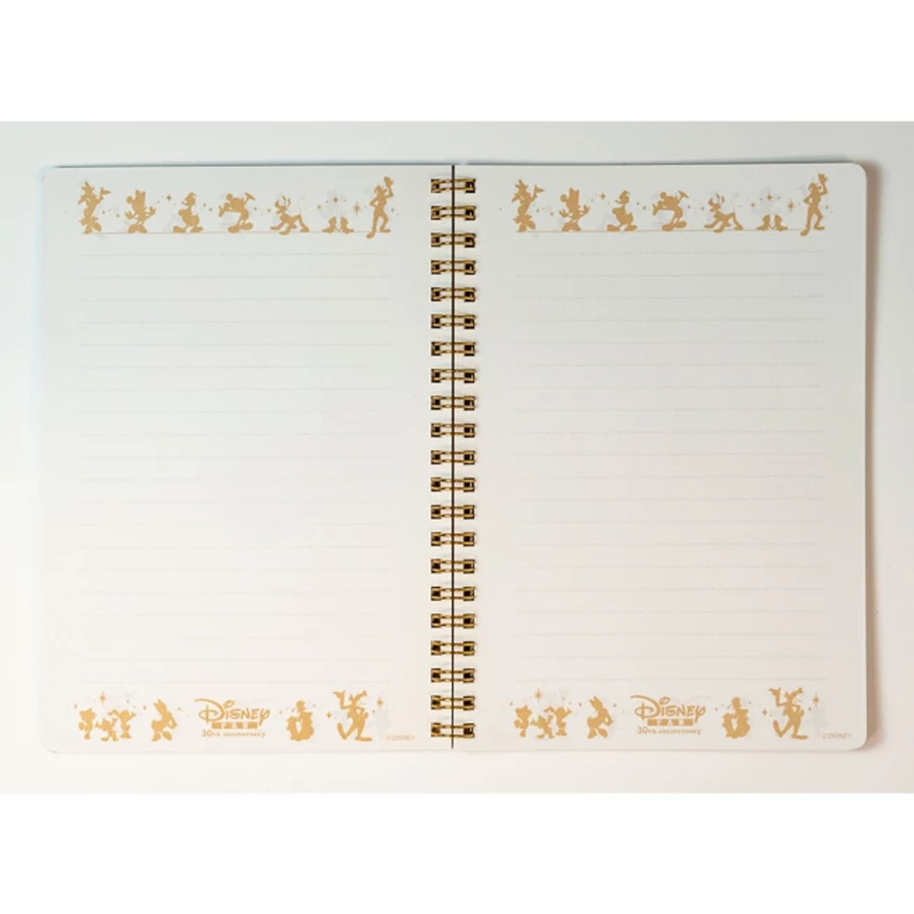 Disney Mickey B6 Ring Notebook Disney FAN 30th Anniversary White