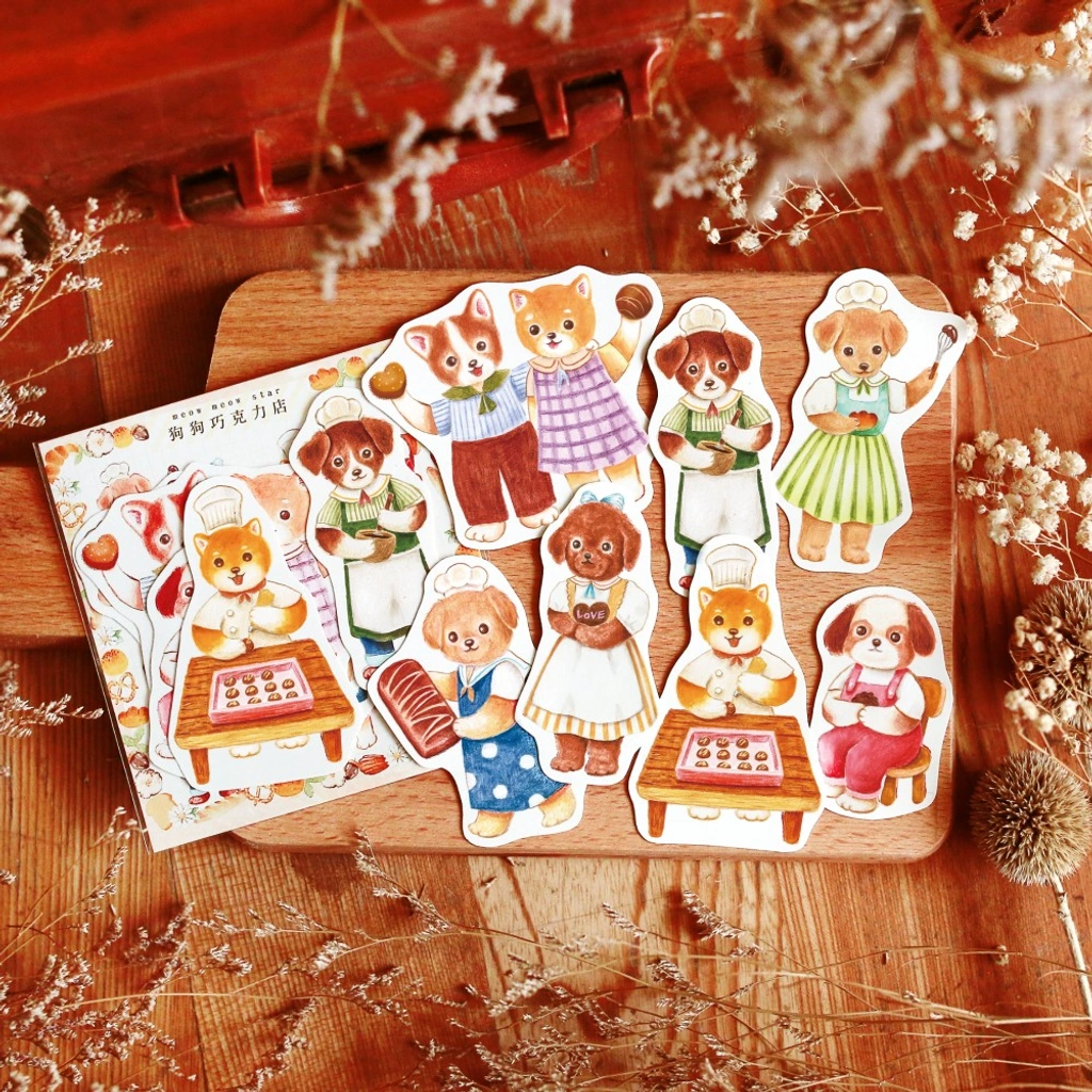 Flake Sticker Meow Meow Star - Dog Chocolate Shop