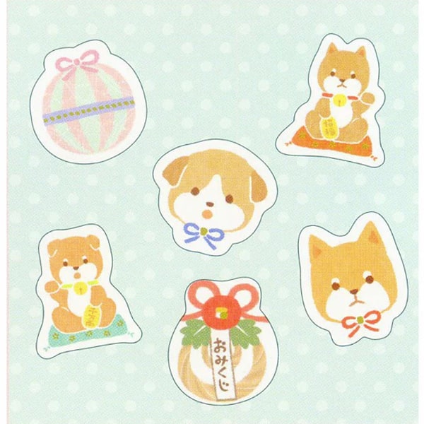 Papier Platz Nenga Seal Sticker - New Year Dog