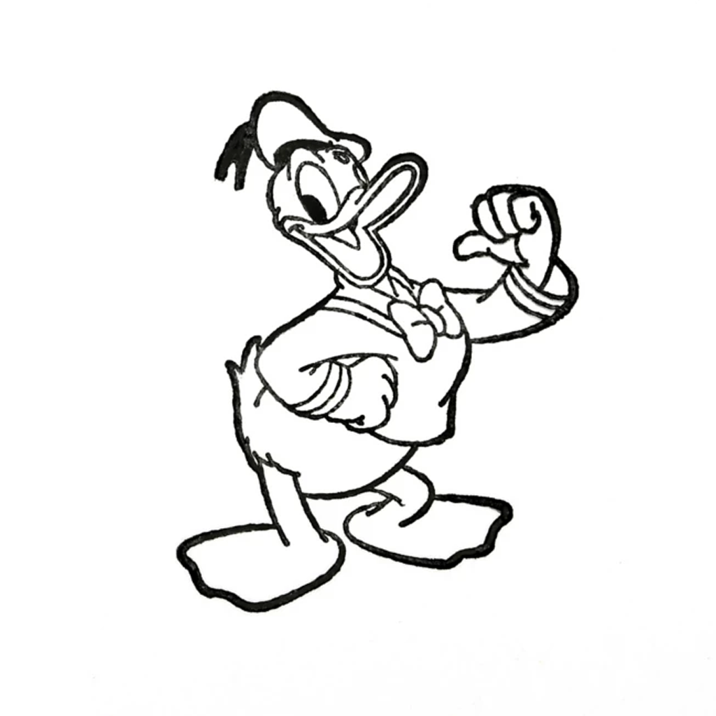 Disney Donald Duck Rubber Stamp