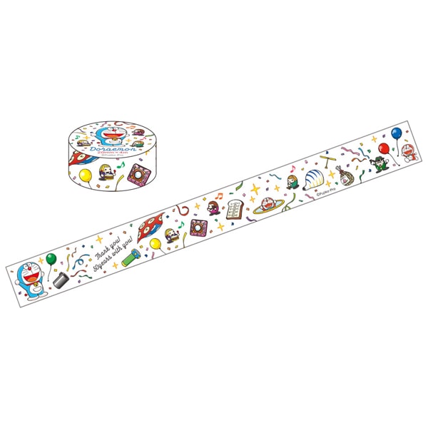 Doraemon 50th Anniversary Pattern Masking Tape