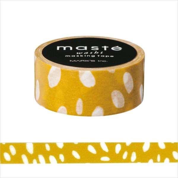 Maste Masking Tape - Dot Drop Mustard