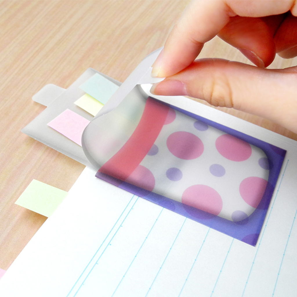 Kamiteria Fusen Sticky Note Trash Can Dot - Small