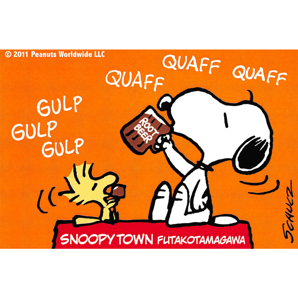 Peanuts Snoopy Town Futakotamagawa Postcard - tokopie Peanuts Snoopy Town Futakotamagawa Postcard - tokopie