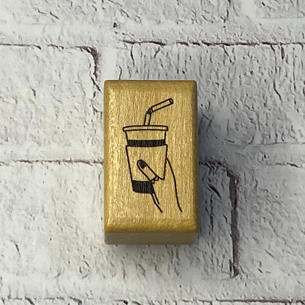 A Cup Of Drink Rubber Stamp