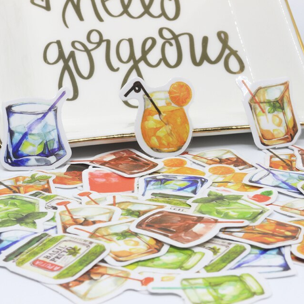 Alideco Life Flake Sticker Drinks