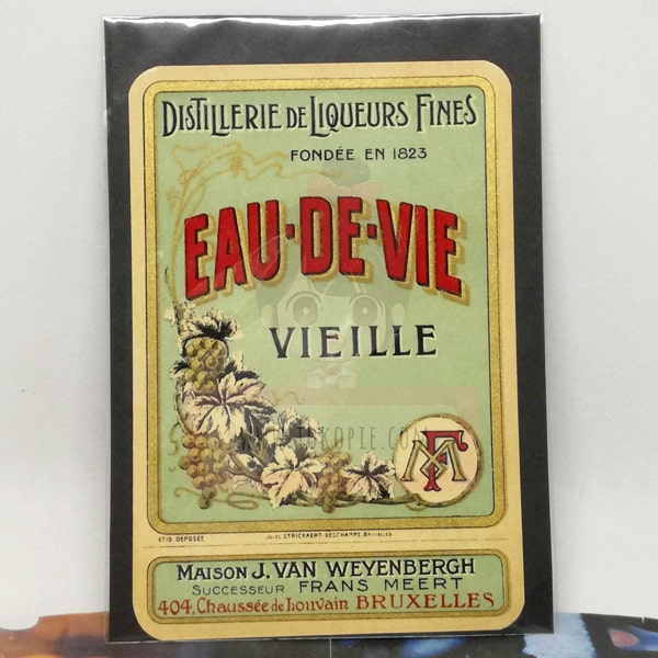 Vintage Eau-De-Vie Label