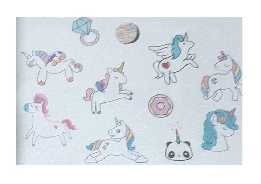 Unicorn Treein Art Flake Sticker