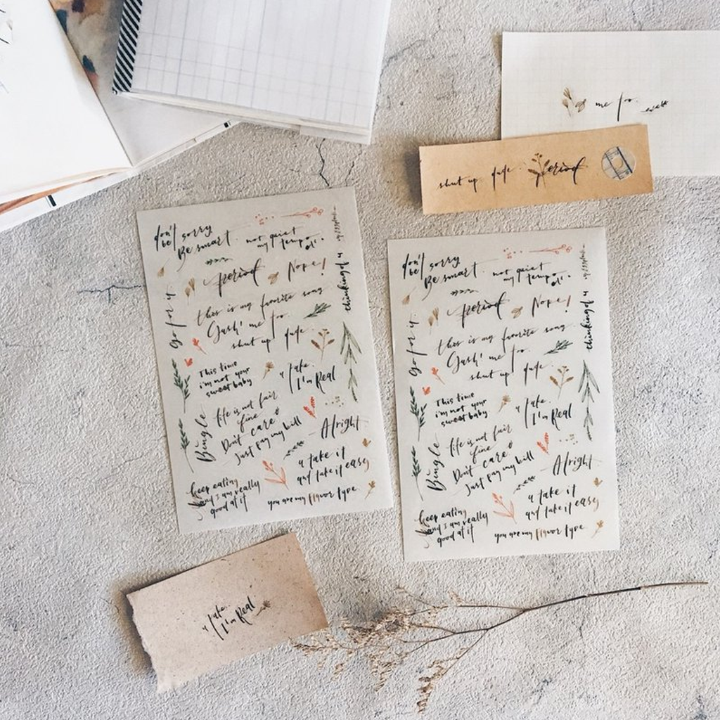 Mr. Eggplants Rub-On Stickers