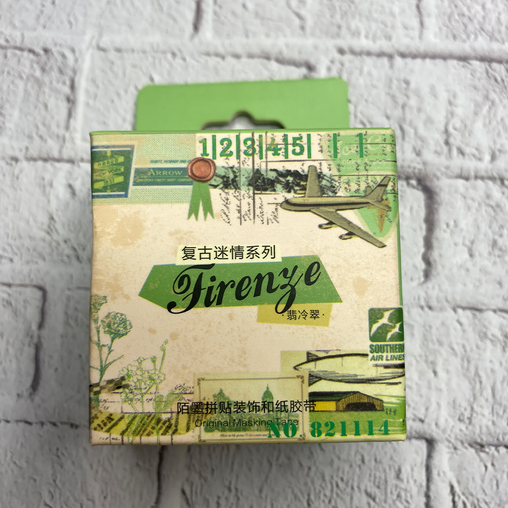 Mo. Card Masking Tape Retro Enthusiasm Series Emerald