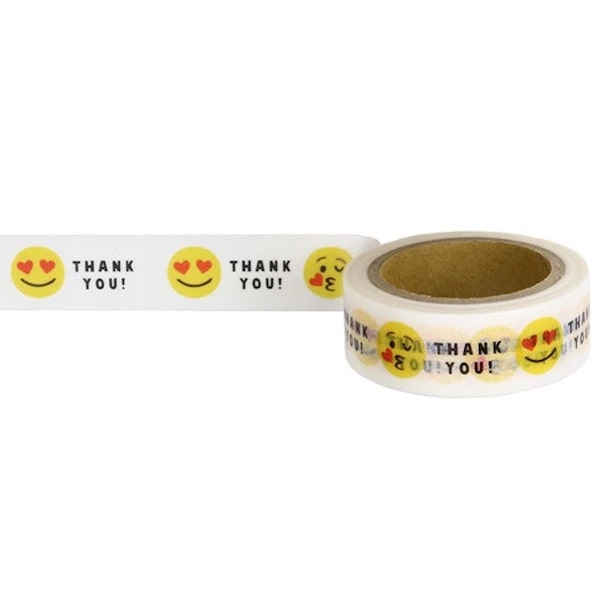 Greeting Life Masking Tape - Thank You Emoji