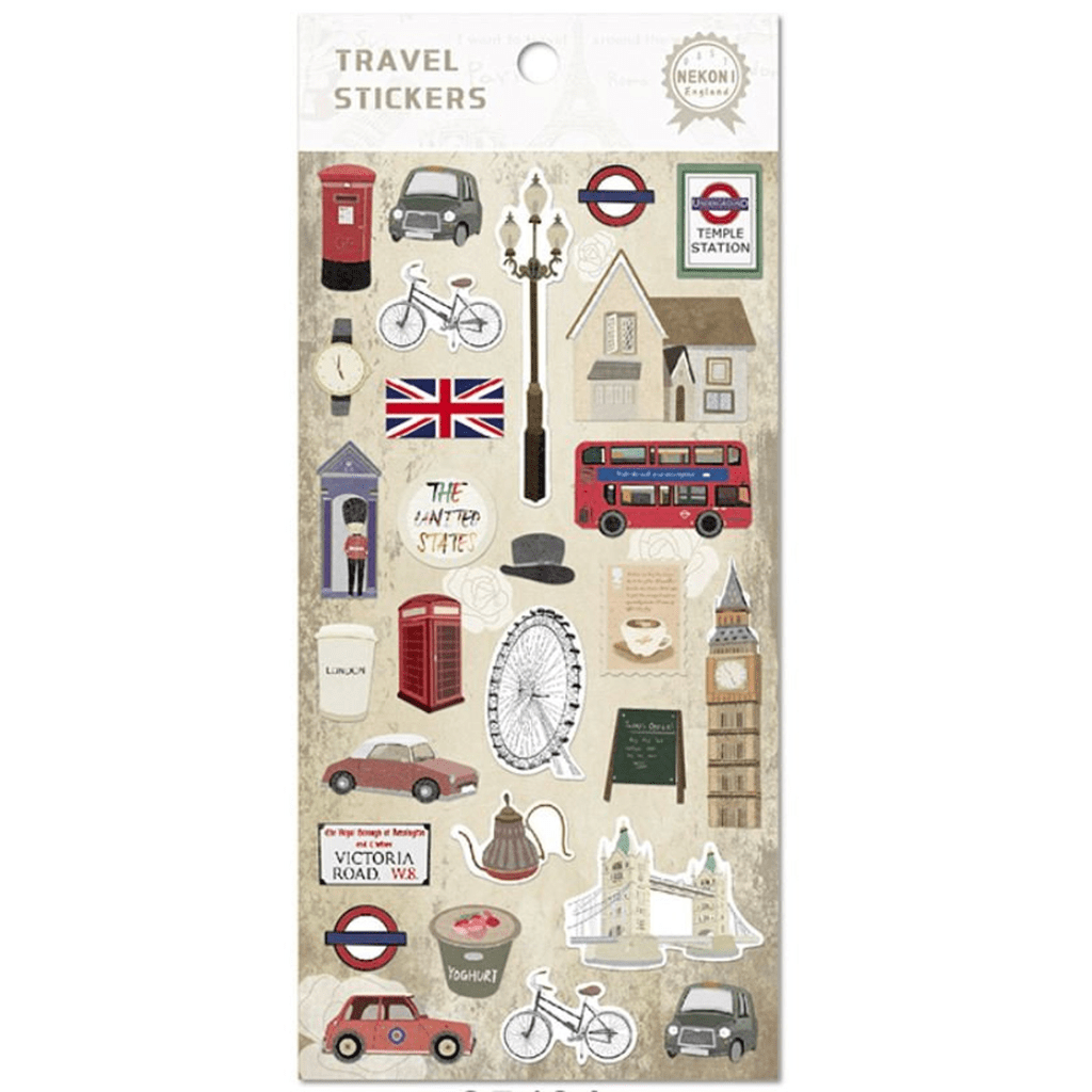 Nekoni Travel Stickers England