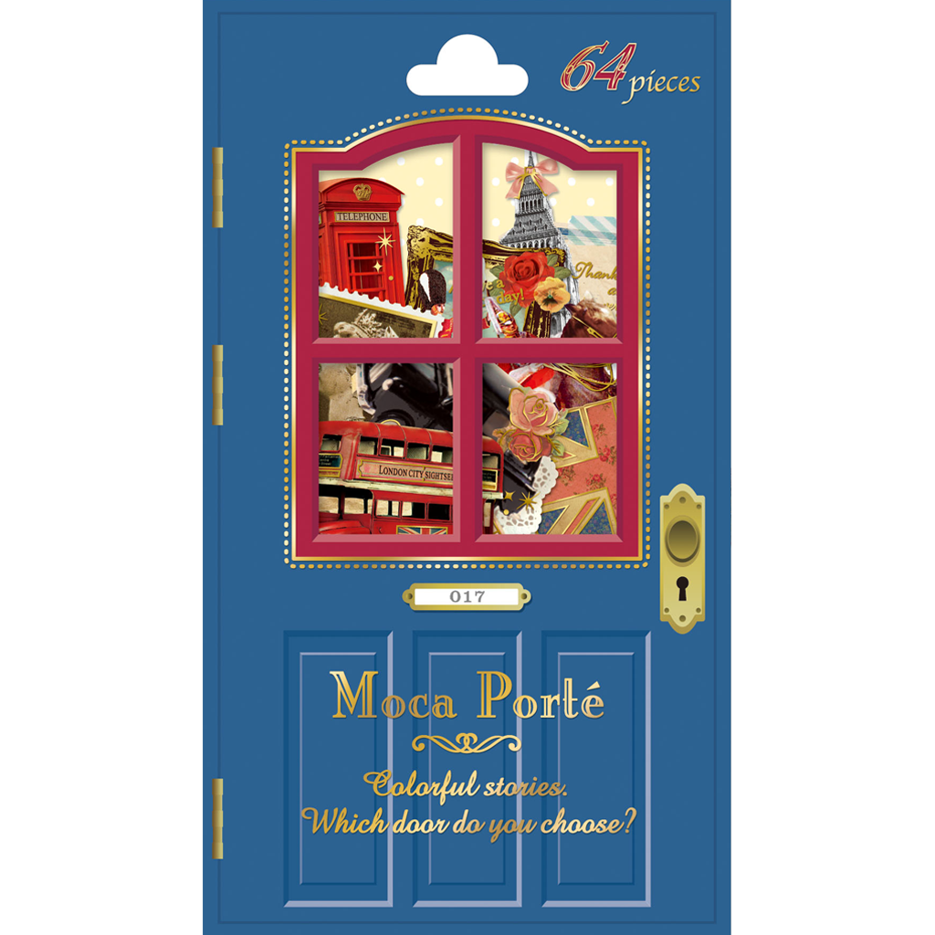 Q-Lia Flake Seal Sticker Moca Porte England