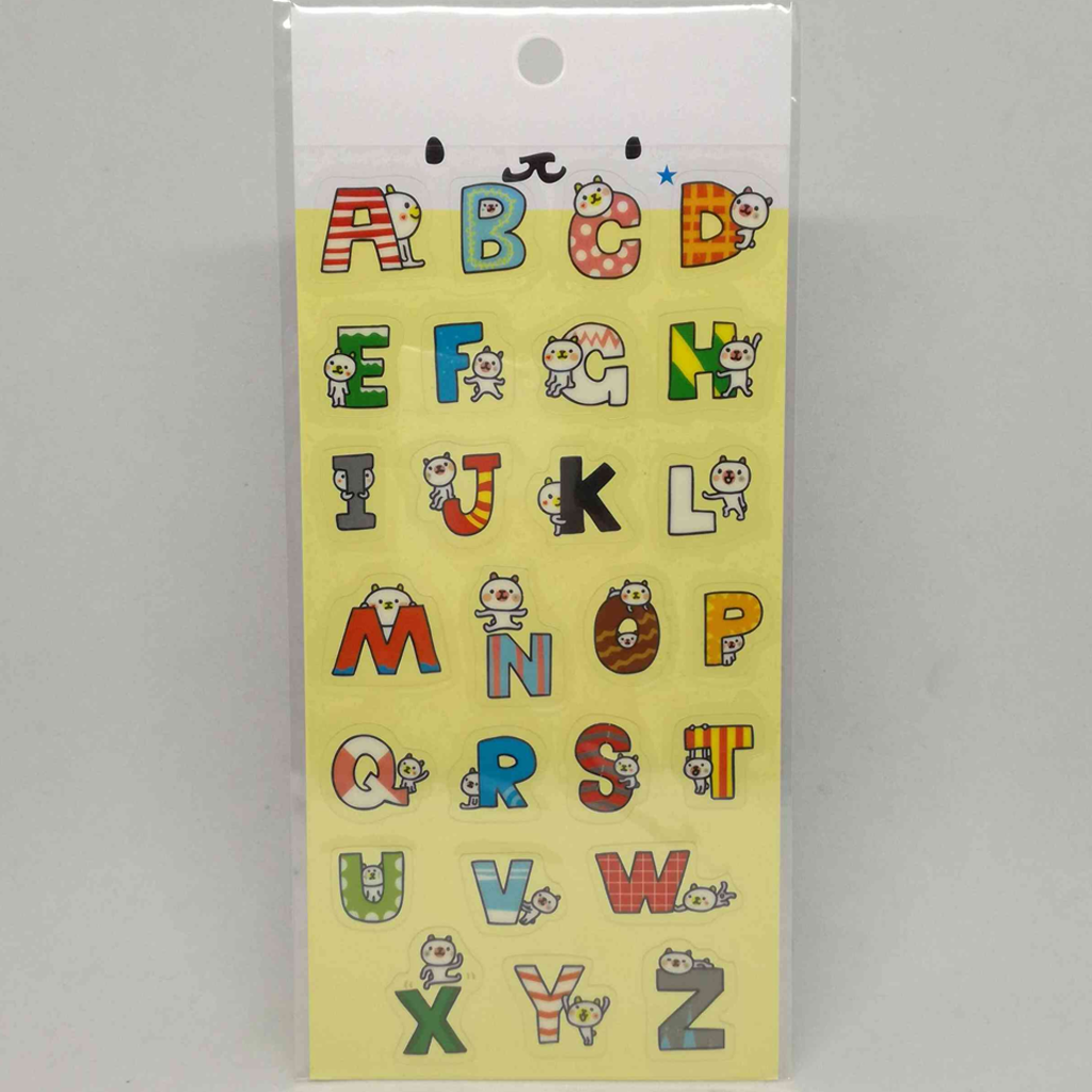 Ethos Illustration Transparent Sticker - Alphabet