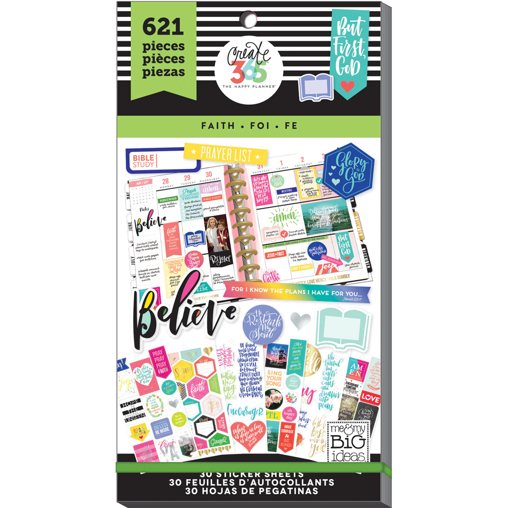 The Happy Planner Value Pack Stickers - Faith