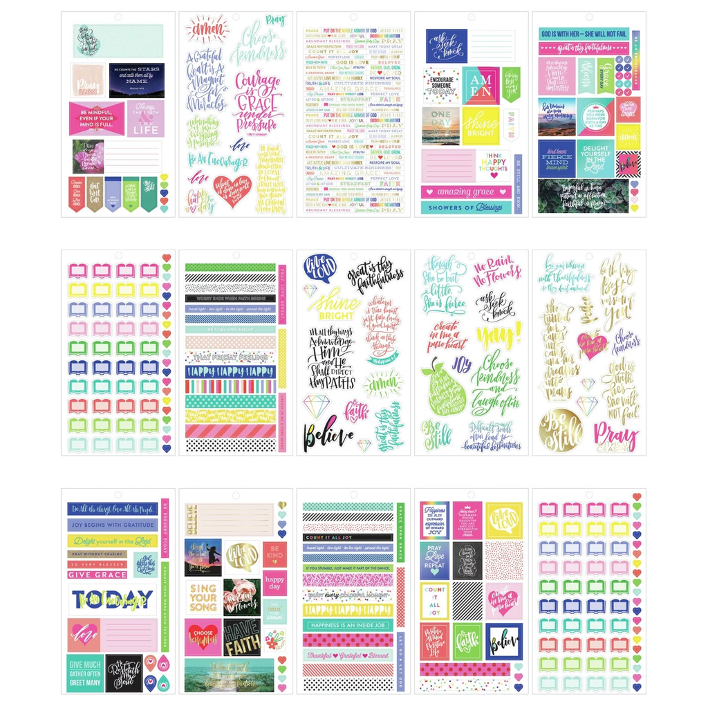 The Happy Planner Value Pack Stickers - Faith