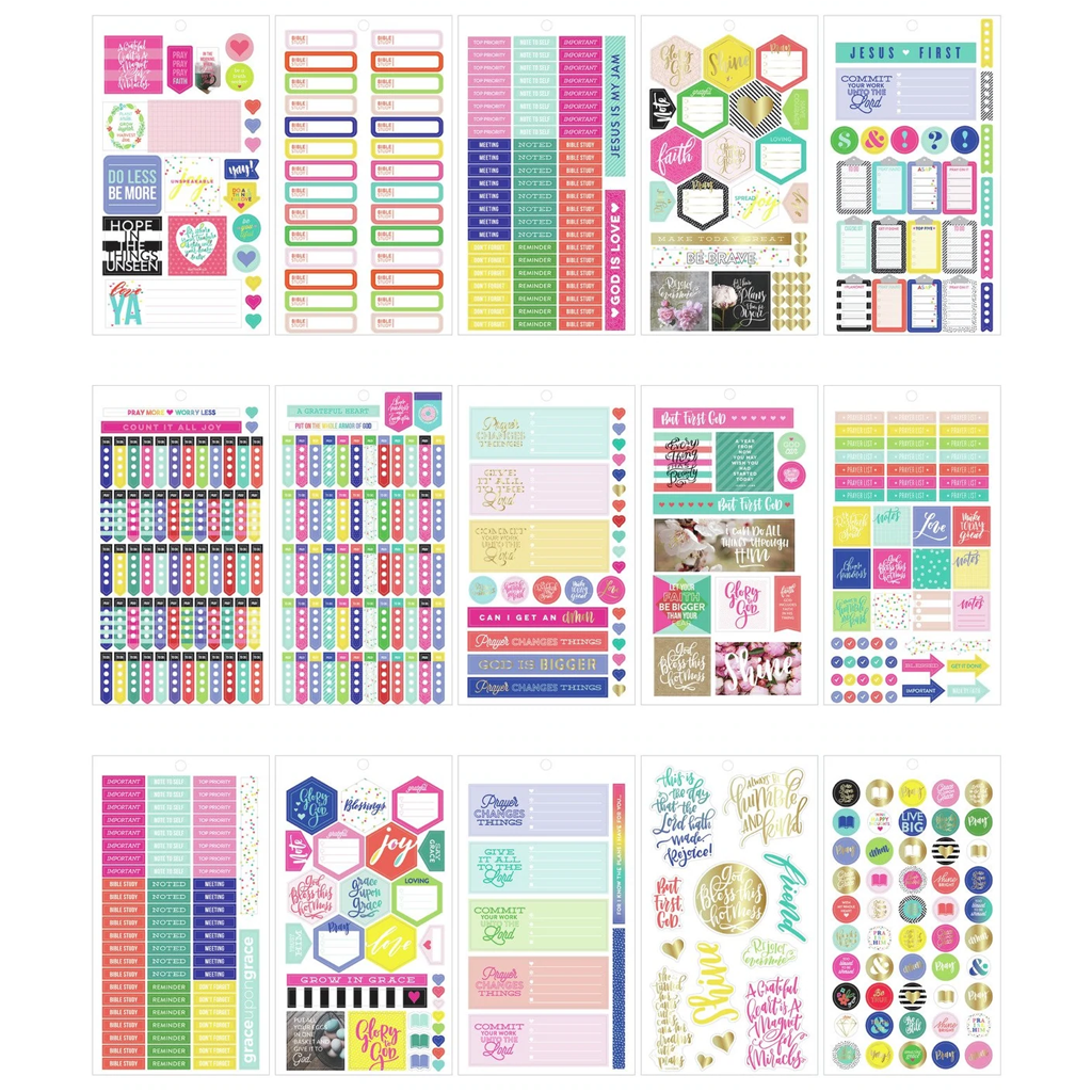 The Happy Planner Value Pack Stickers - Faith