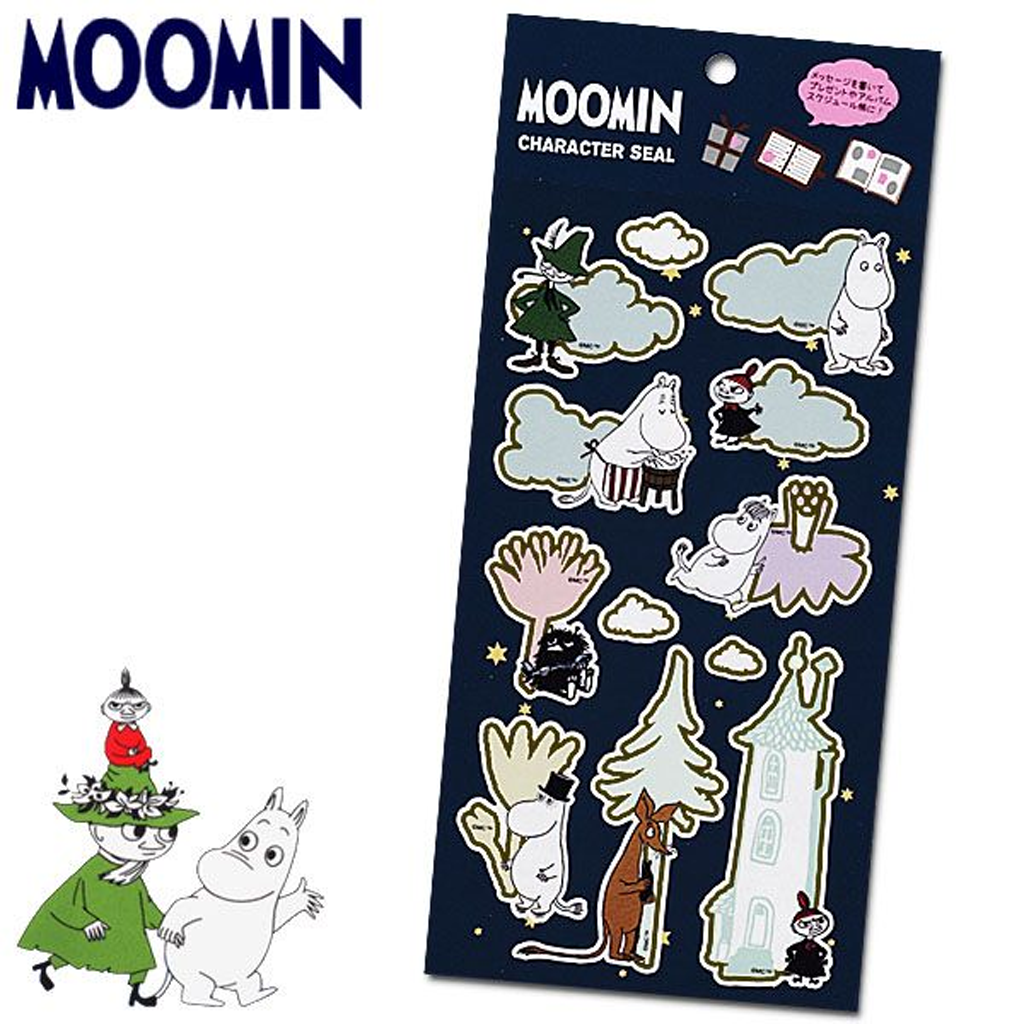 Moomin Character Seal Sticker Family