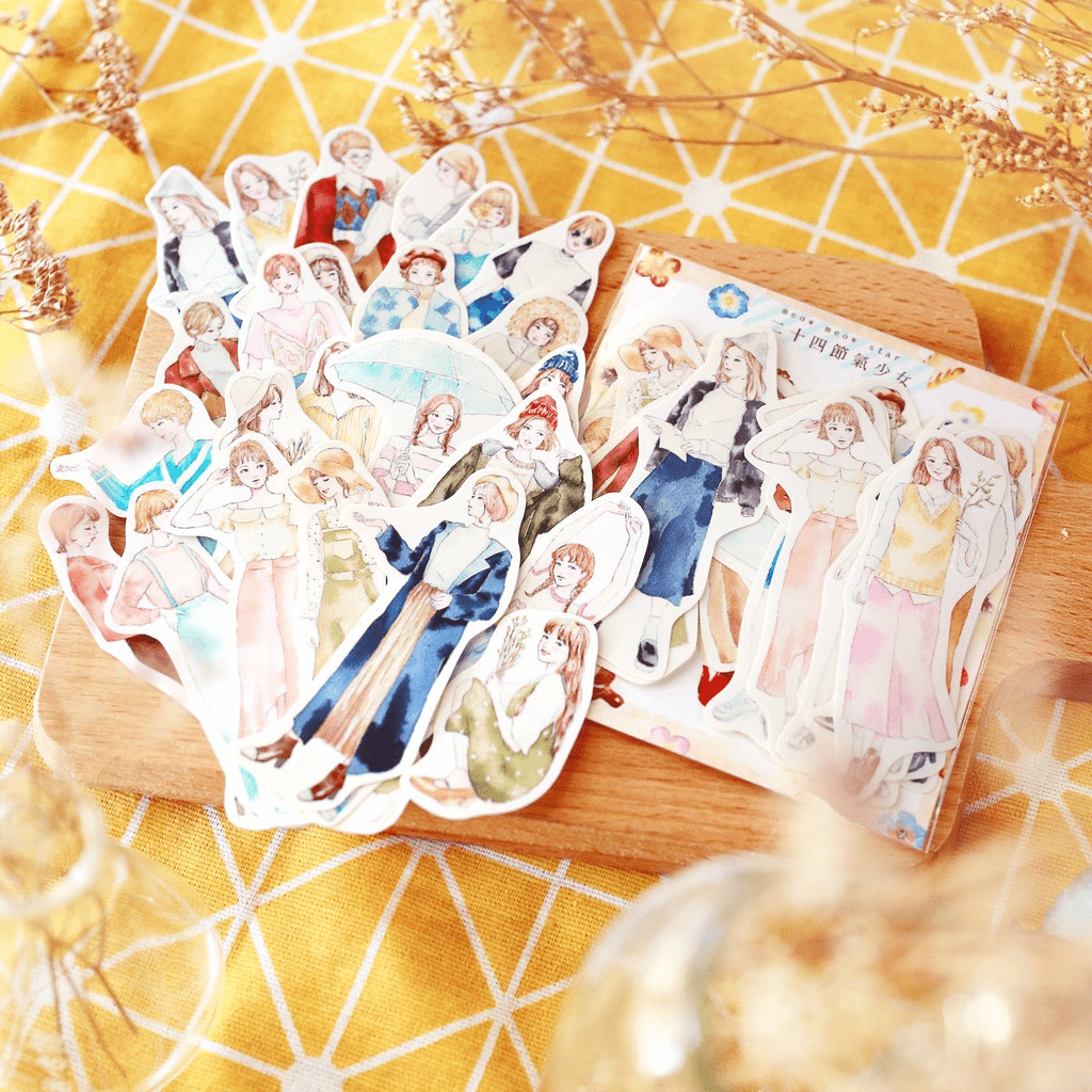 Flake Sticker Meow Meow Star - Twenty Four Solar Terms Girls