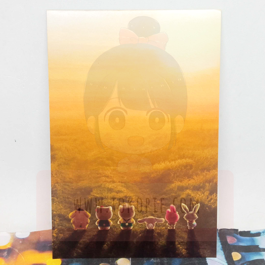 Sanrio Puroland Characters Sunset Postcard