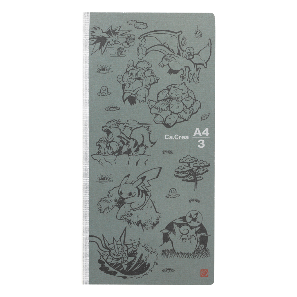 Ca.Crea A4 Small Notebook Japanese Pattern Pokemon Figure