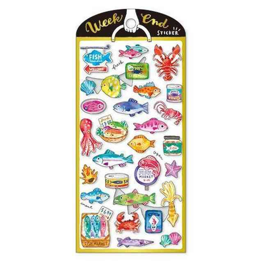 Mind Wave Weekend Sticker Fish