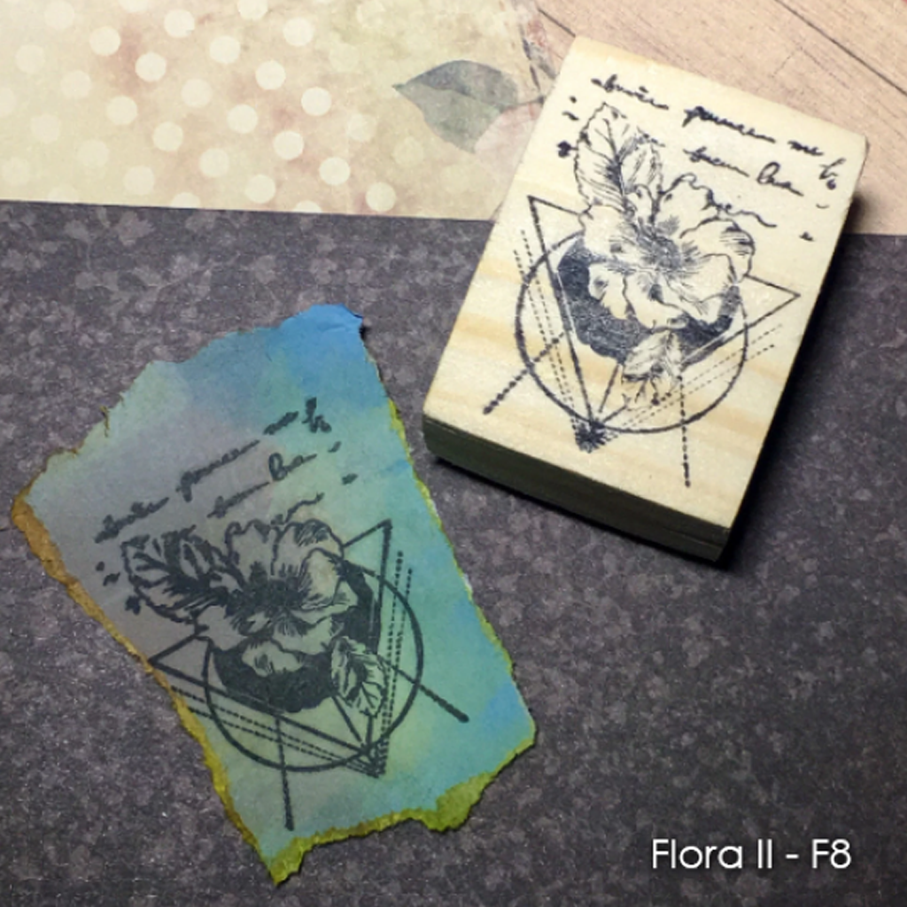 Craftioneries Rubber Stamp - Flora II Series Flora F8