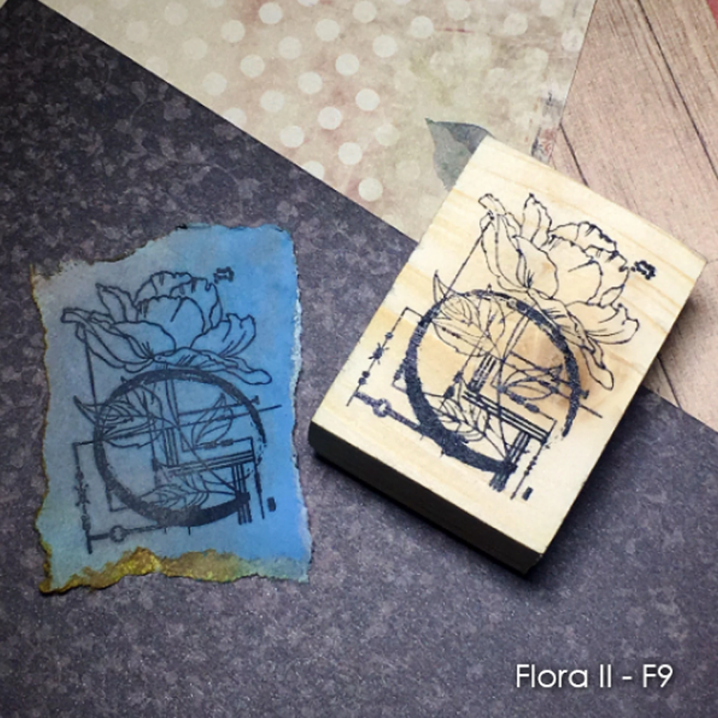 Craftioneries Rubber Stamp - Flora II Series Flora F9