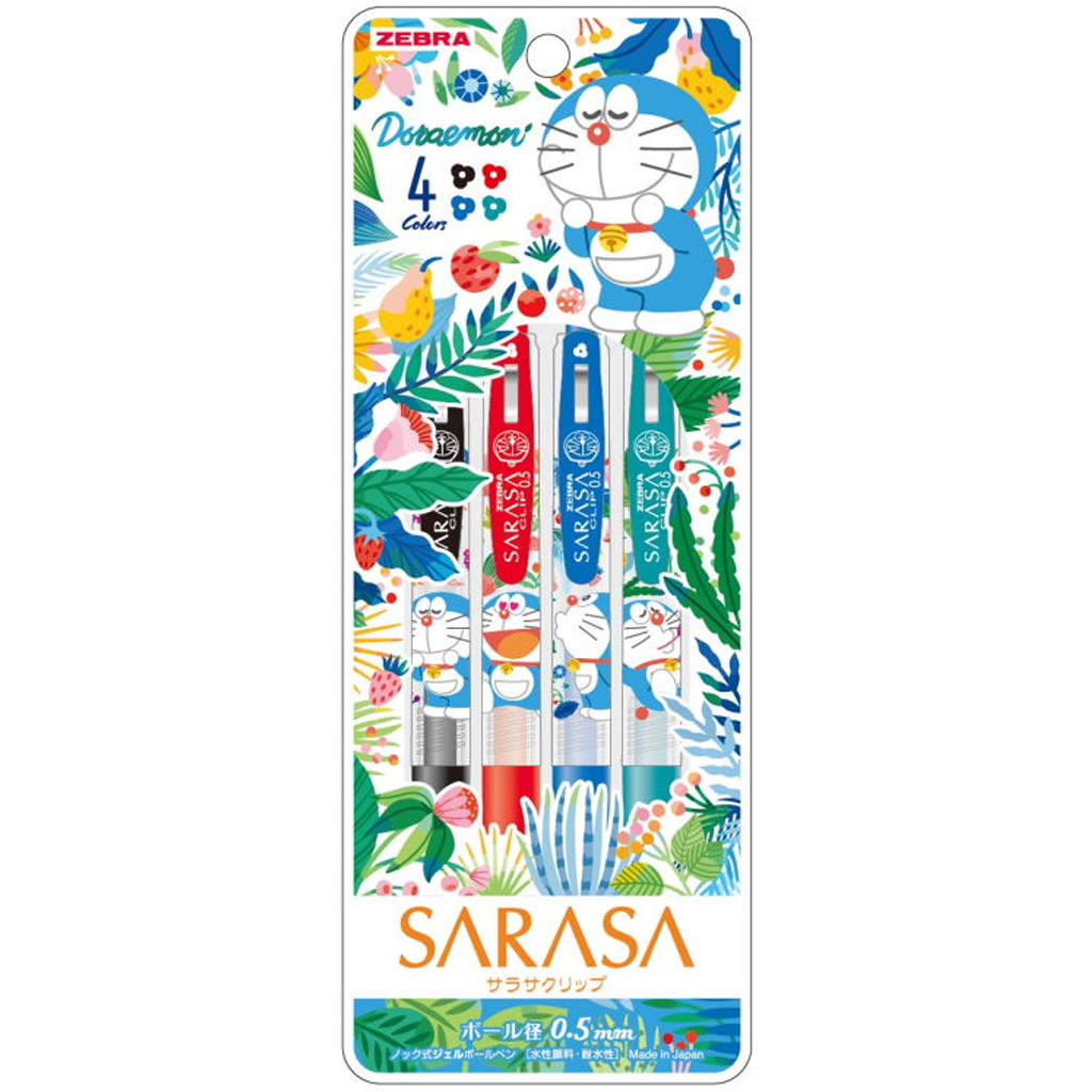 Sarasa Clip Doraemon Set 4 Floral