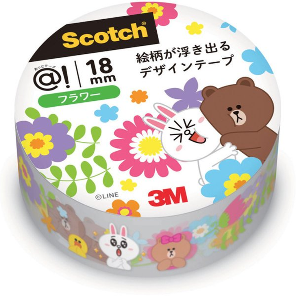 Scotch Atto Masking Tape LINE Flower