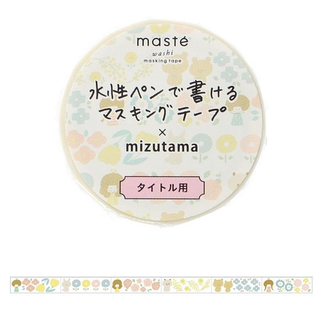 Maste X Mizutama Writable Masking Tape Flower