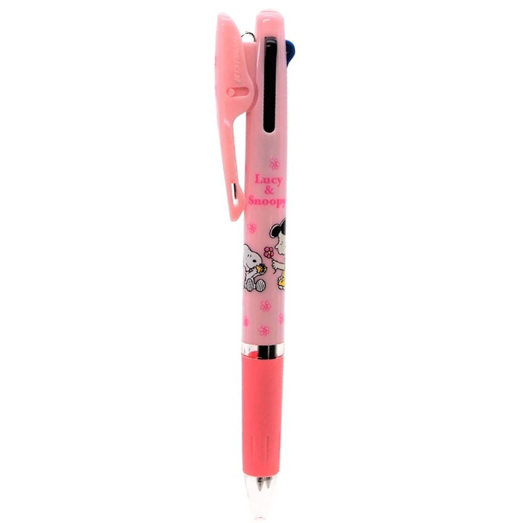 Peanuts Snoopy Jetstream 3-Color Ballpoint Pen (Flowers)