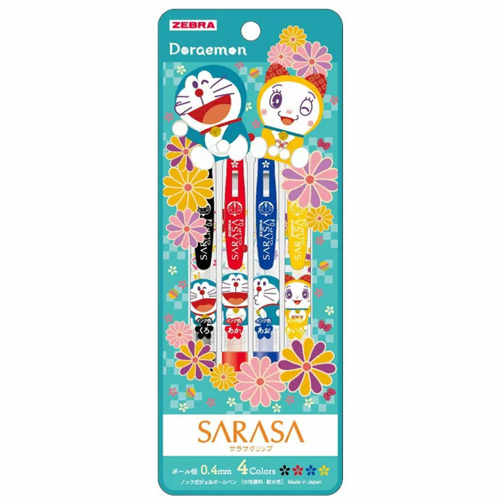 Sarasa Clip Doraemon Set 4 Flowers