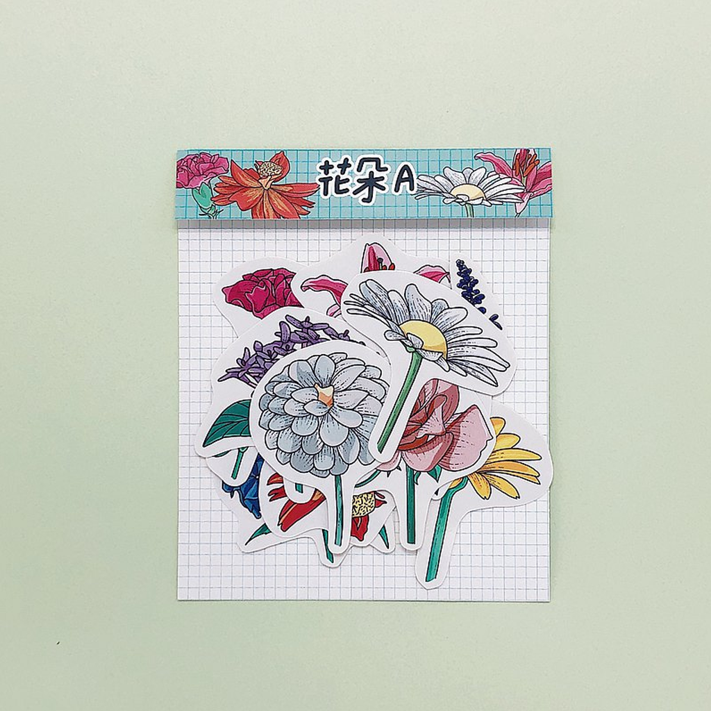 Flake Sticker Happiness Grass - Flower A