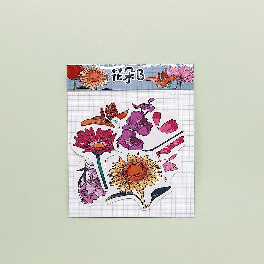 Flake Sticker Happiness Grass - Flower B