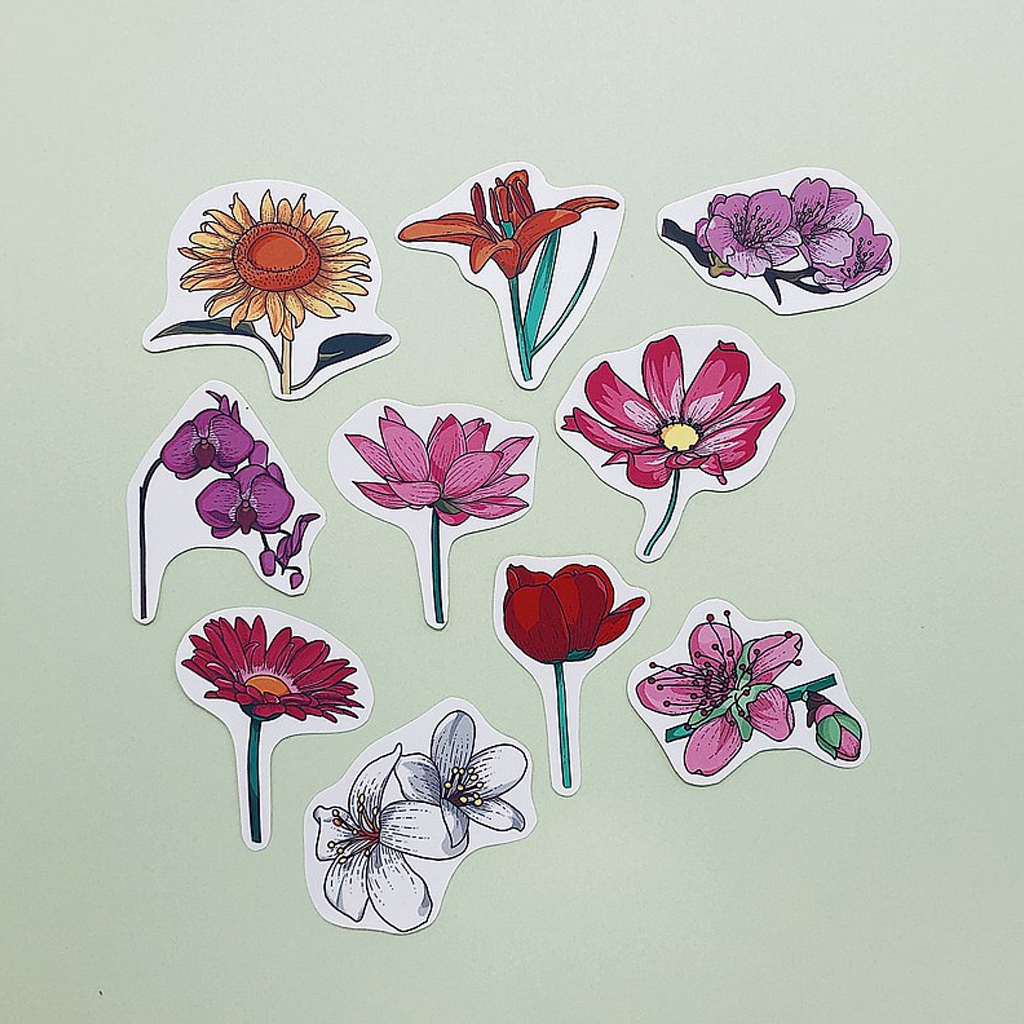 Flake Sticker Happiness Grass - Flower B