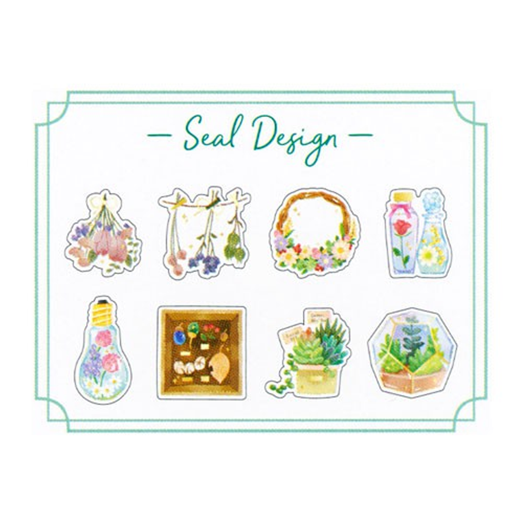 Kamio Japan Flower Garden Flake Sticker