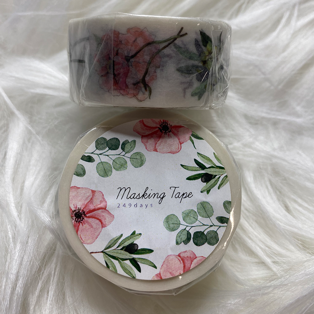 249 Days Masking Tape Flowers And Leaves
