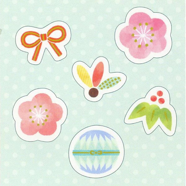 Papier Platz Nenga Seal Sticker - Flowers