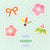 Papier Platz Nenga Seal Sticker - Flowers