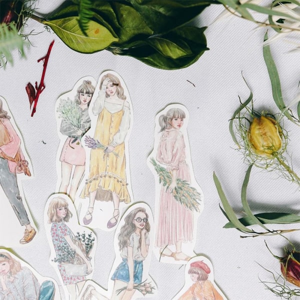 Bon Bon Flake Sticker - Girls With Flowers