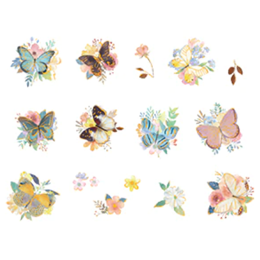 Cardlover Flowers Deco Flake Sticker