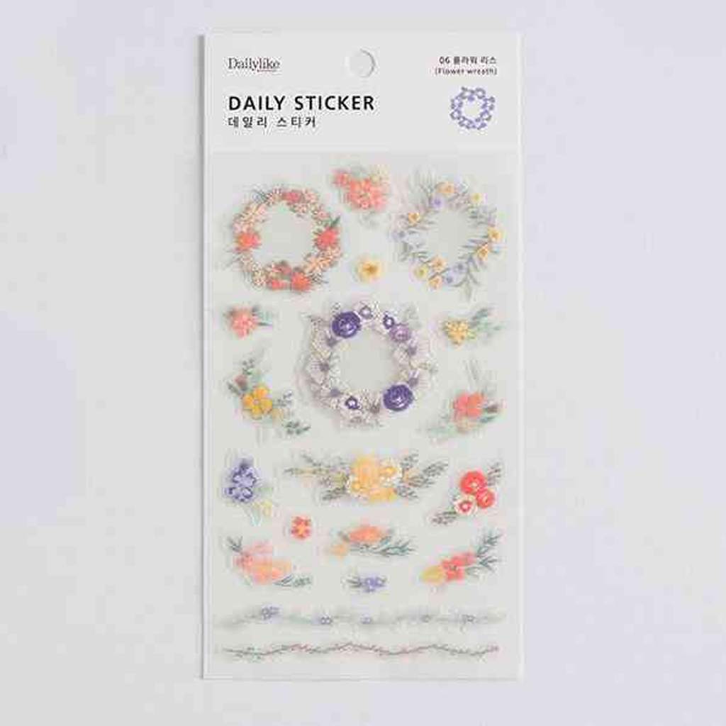 Dailylike Daily Sticker - Flower Wreath