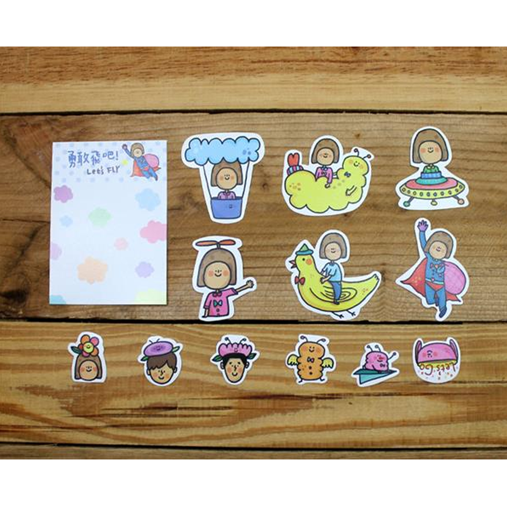 Ethos Flake Sticker Let's Fly